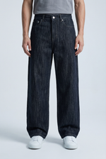 Indigo Pillar Jeans Front view | Weezy