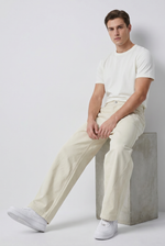 Bone Column Trousers Back view | Weezy