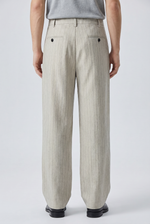 Stone Pleat Trousers Detail view | Weezy