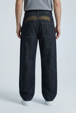 Indigo Pillar Jeans Back view | Weezy