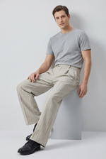 Stone Pleat Trousers Back view | Weezy