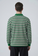 Forest Stripe Polo Shirt Back view | Weezy