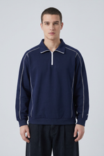 Indigo Circuit Polo Shirt Front view | Weezy