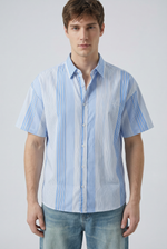 Sky Stripe Shirt Side view | Weezy