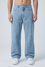 Chalk Splatter Jeans Front view | Weezy