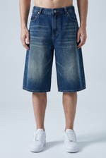 Indigo Drift Jorts Detail view | Weezy