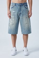 Chalk Wreck Jorts Back view | Weezy