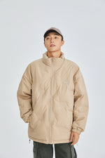 Soft Sand Puffer Jacket Detail view | Weezy