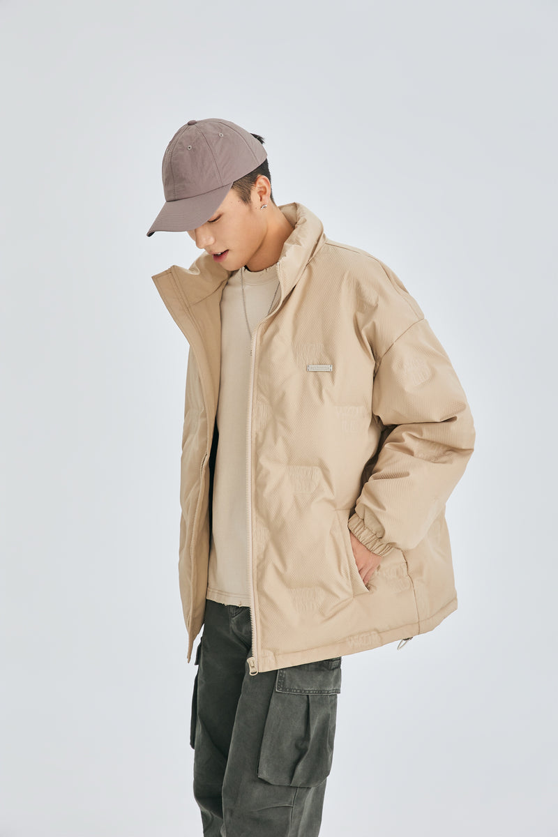 Soft Sand Puffer Jacket Flat lay | Weezy