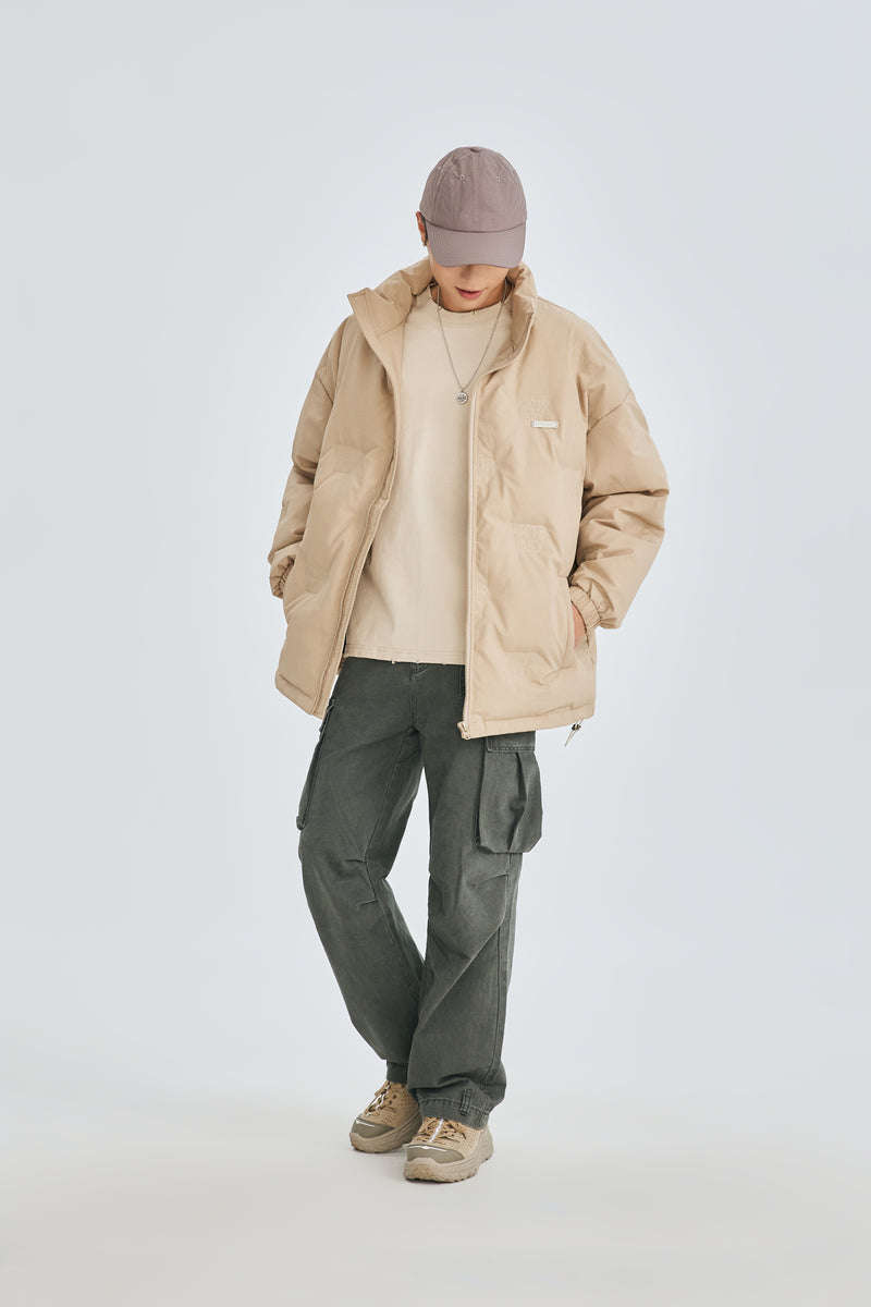 Soft Sand Puffer Jacket Close-up | Weezy