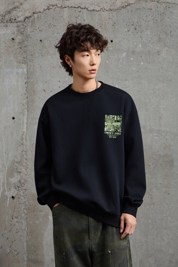 Concrete Roots Jet Black Sweatshirt