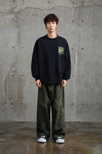 Concrete Roots Jet Black Sweatshirt Side view | Weezy