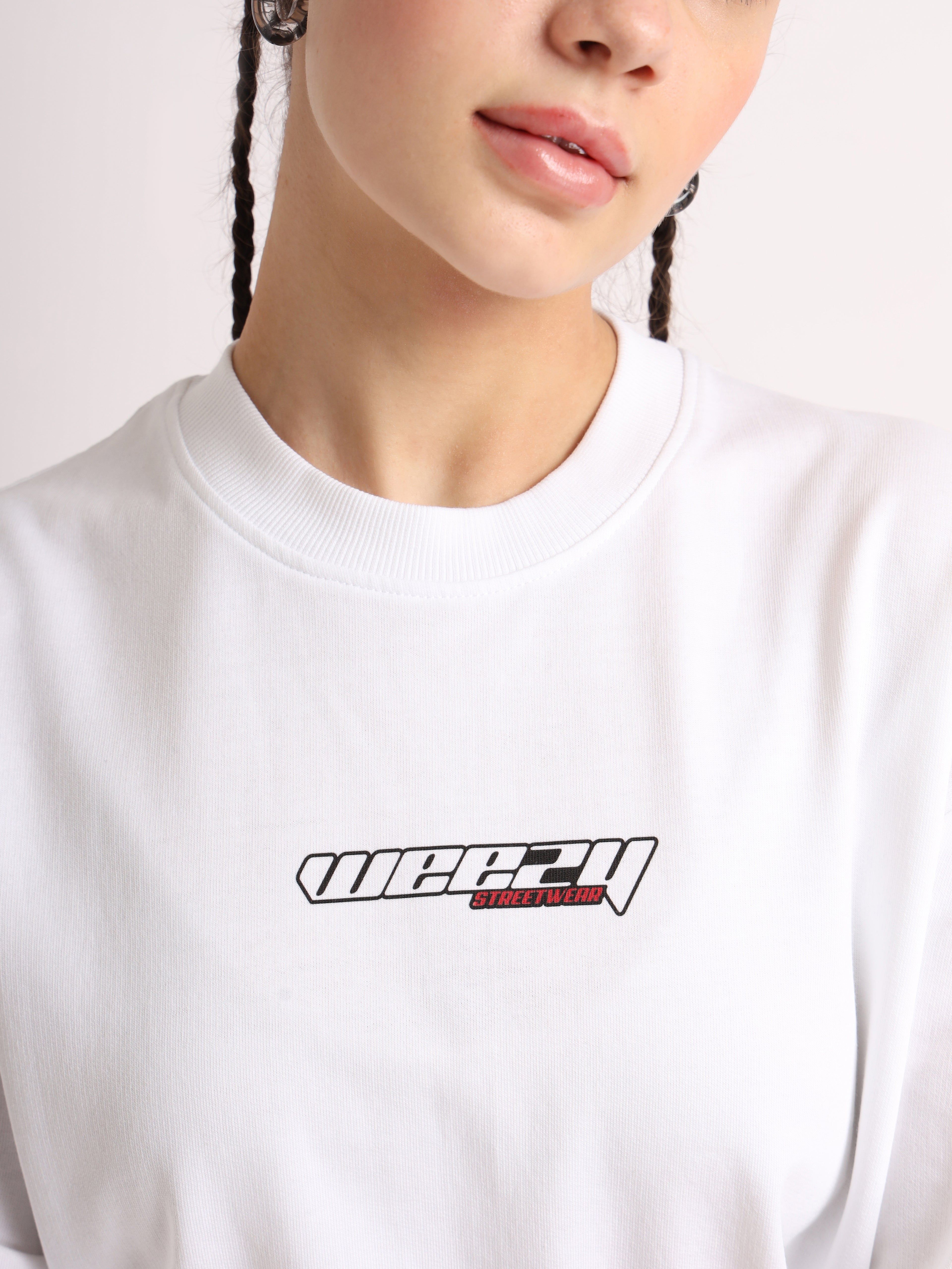 White Ramen Power Oversized T-Shirt