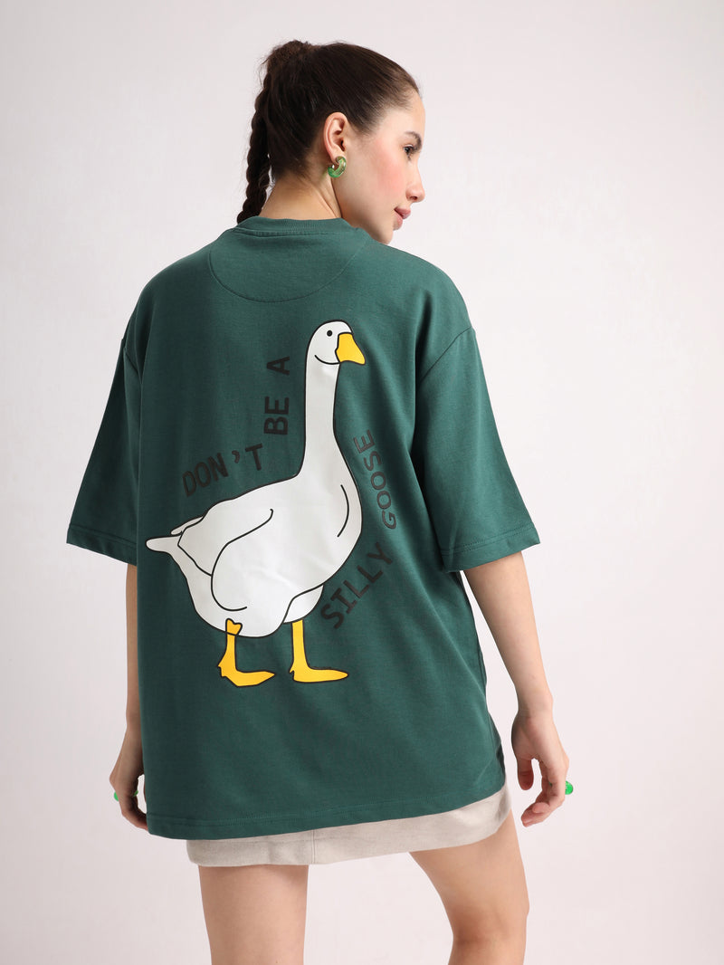 Silly Goose Oversized T-Shirt Side view | Weezy