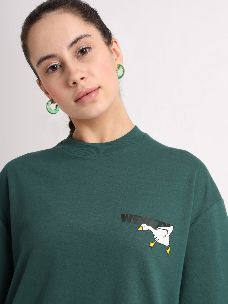 Silly Goose Oversized T-Shirt Detail view | Weezy
