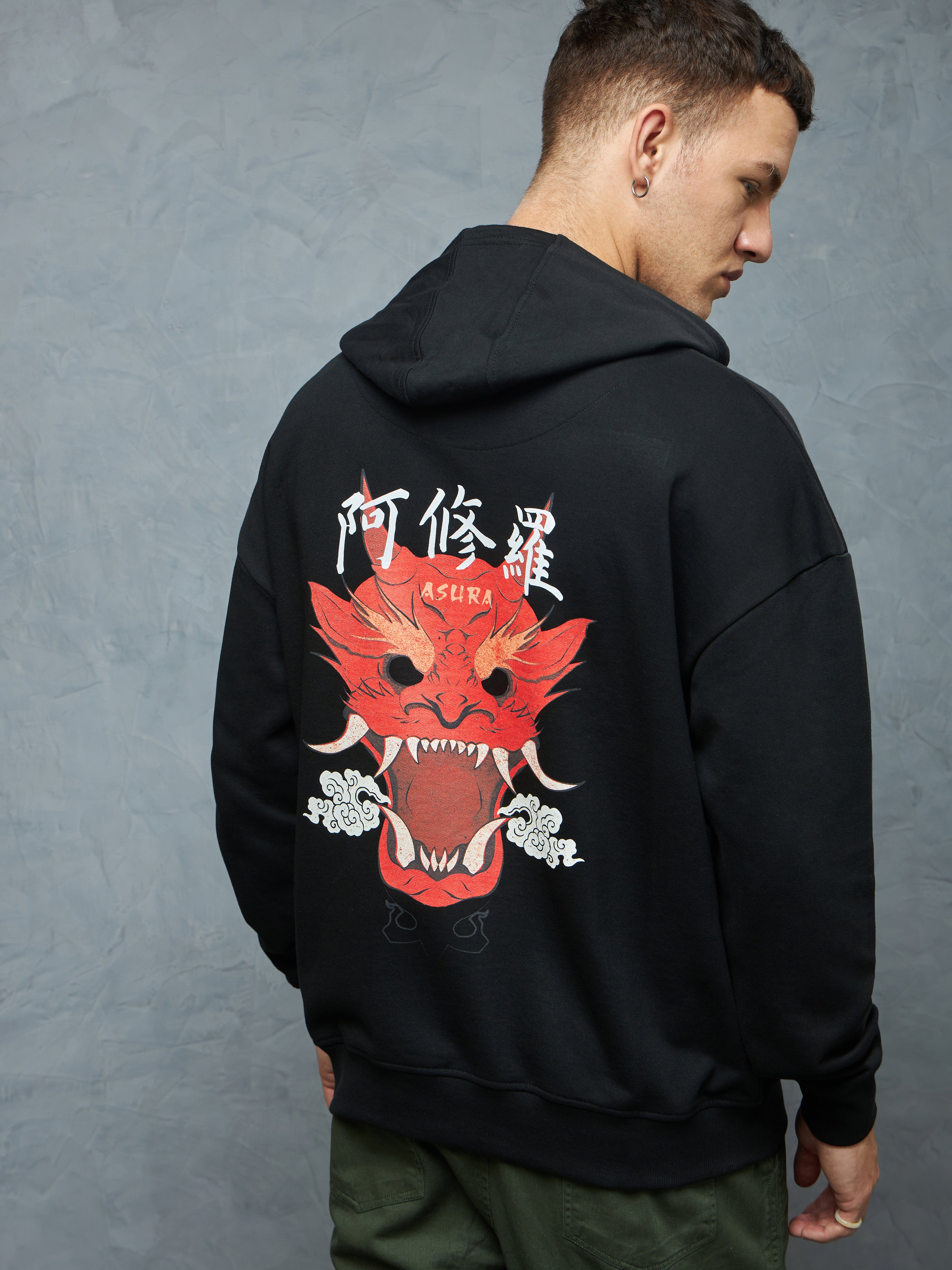 Jet Black Asura Hoodie