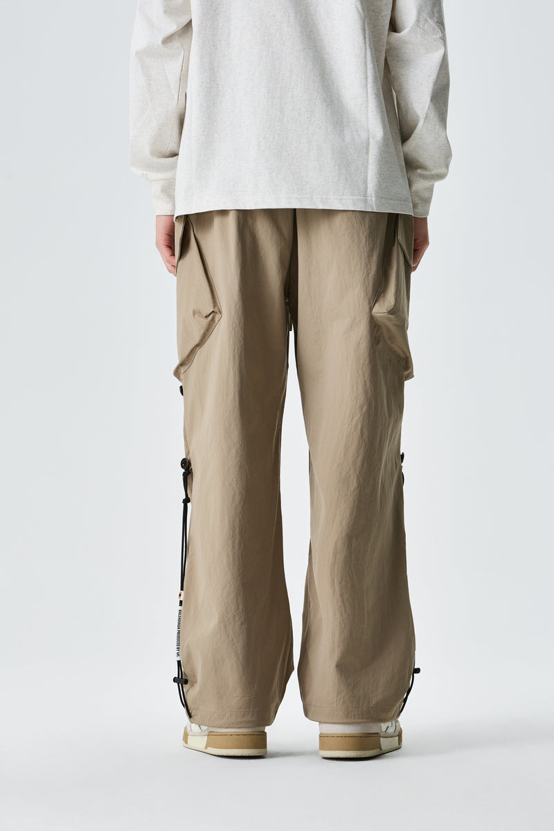 Beige Urban Drifter Utiliity Cargo Pants Back view | Weezy