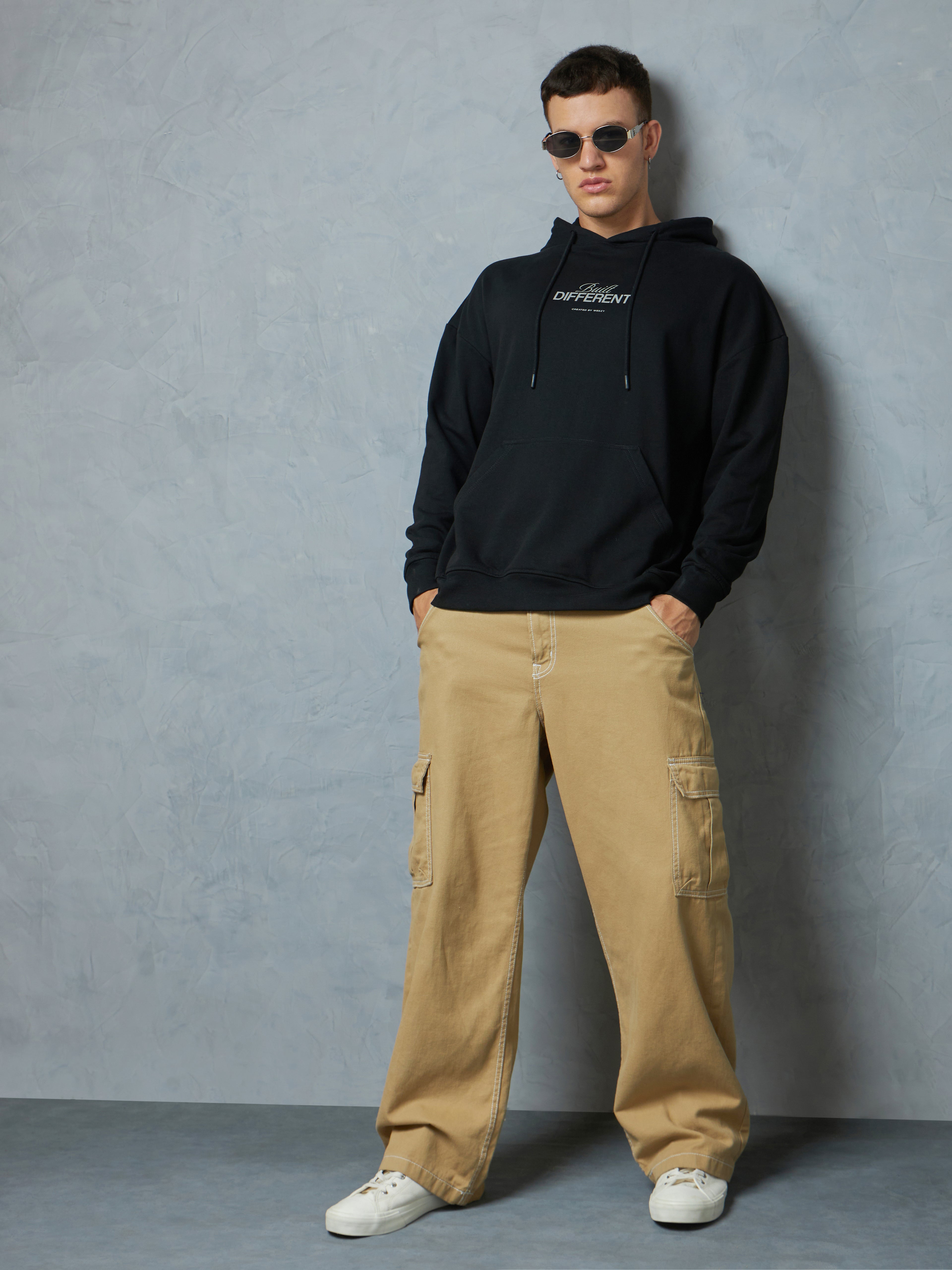 Jet Black Built Different Hoodie