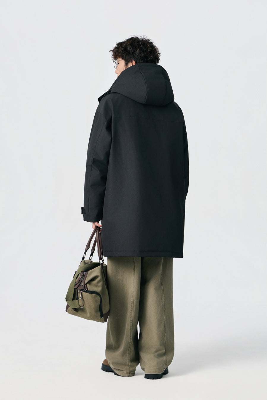 Jet Black Ridge Utility Parka Lifestyle view | Weezy