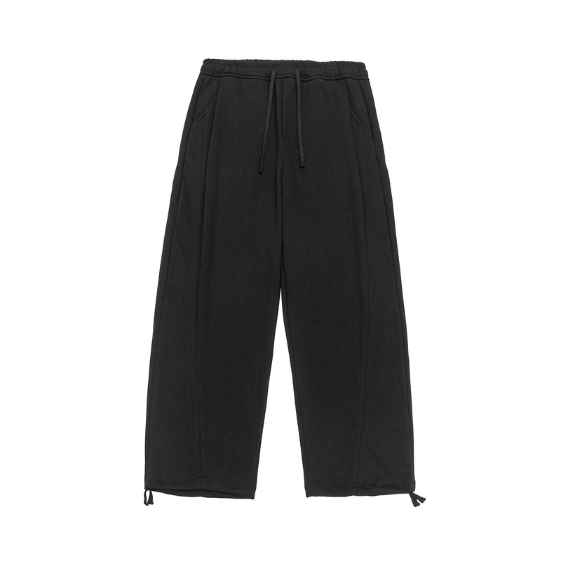 Jet Black Monoframe Relaxed Fit Pants Lifestyle view | Weezy