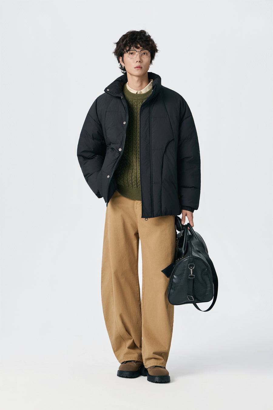 Obsidian Quilt Jacket Side view | Weezy
