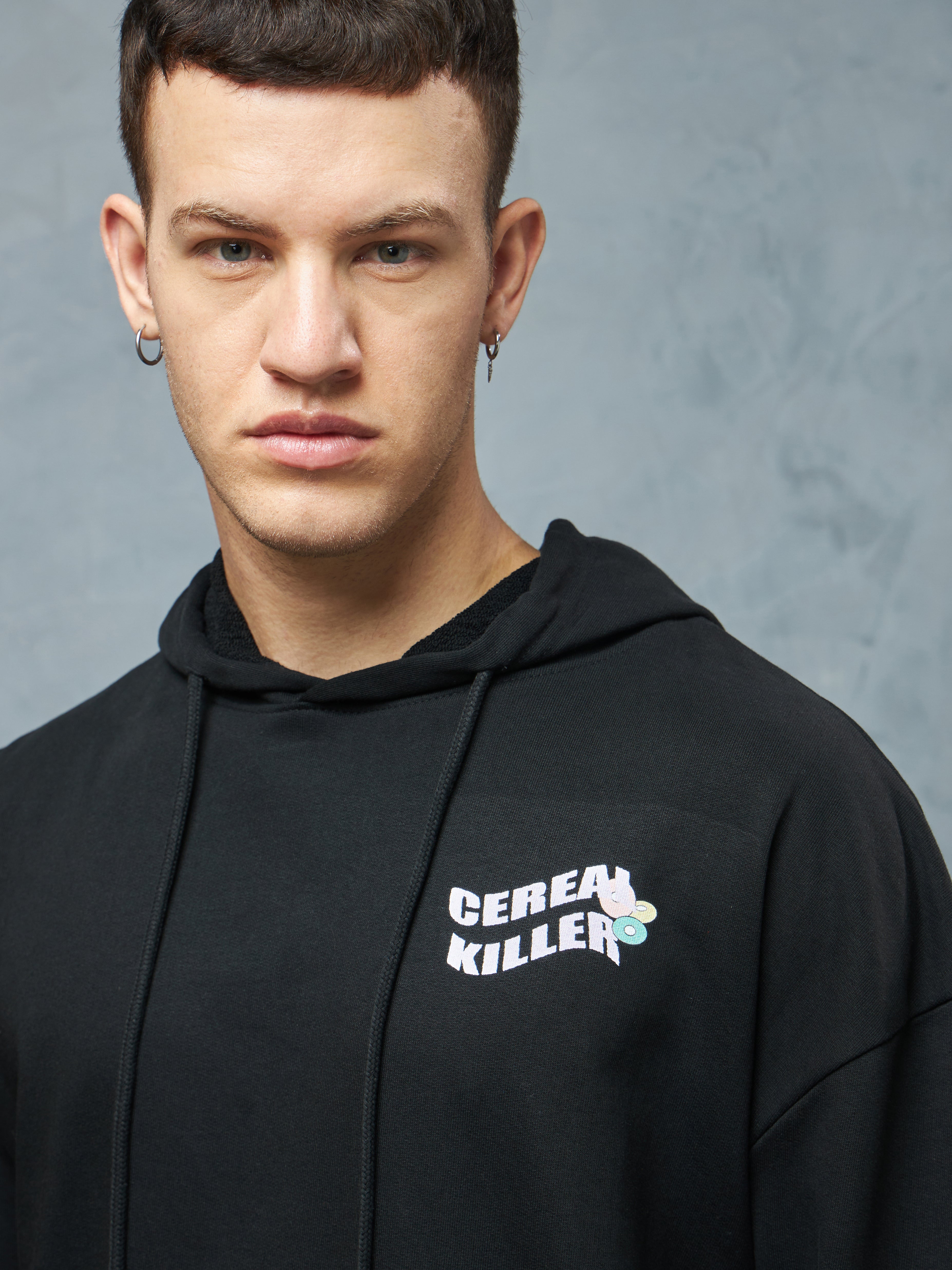 Jet Black Cereal Killer Hoodie
