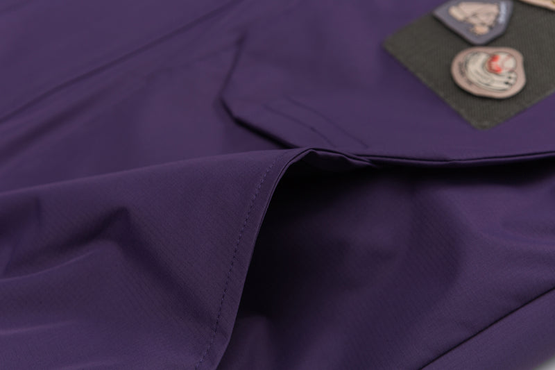 Purple Hooded Cargo Jacket View 17 | Weezy