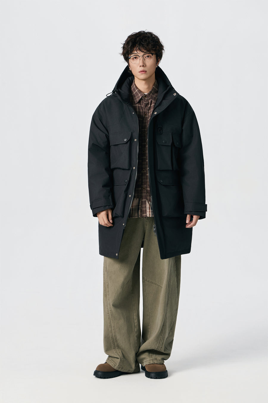 Jet Black Ridge Utility Parka View 9 | Weezy