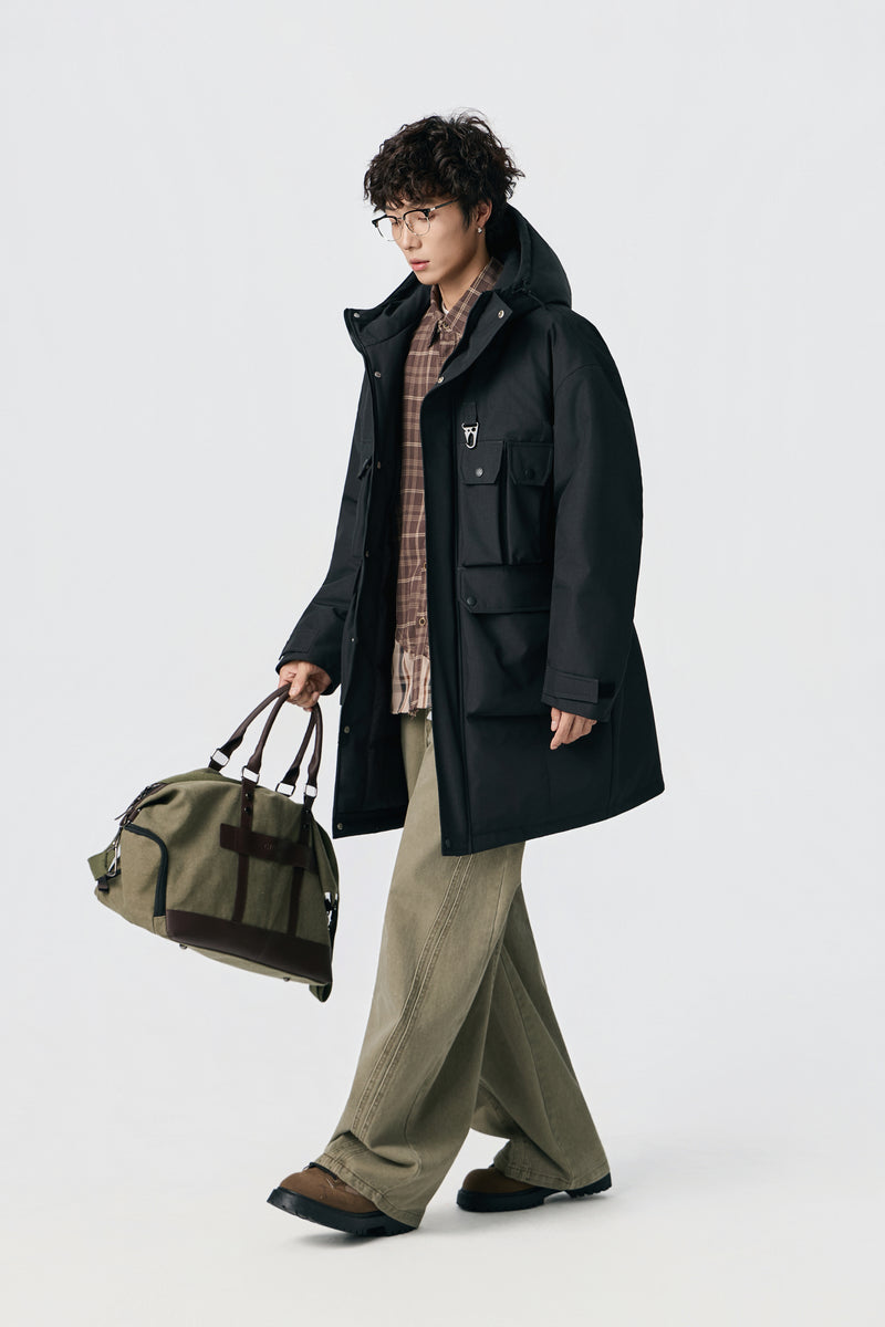 Jet Black Ridge Utility Parka View 10 | Weezy