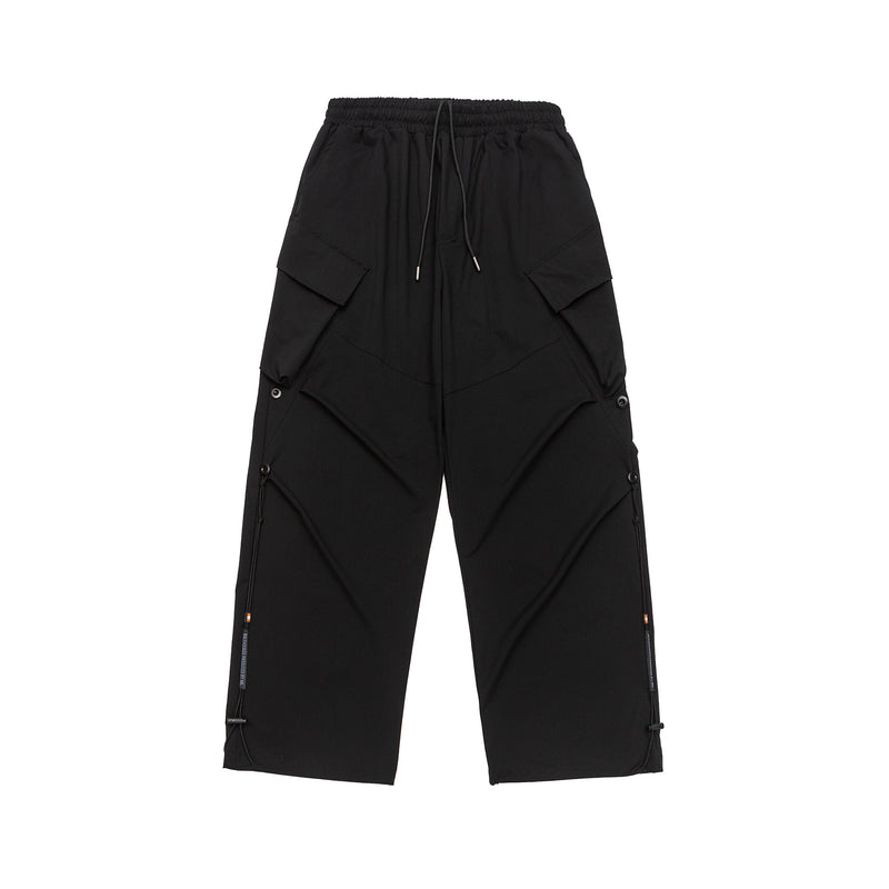 Black Urban Drifter Utility Cargo Pants View 11 | Weezy