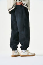Midnight Washed Jogger Pants Close-up | Weezy