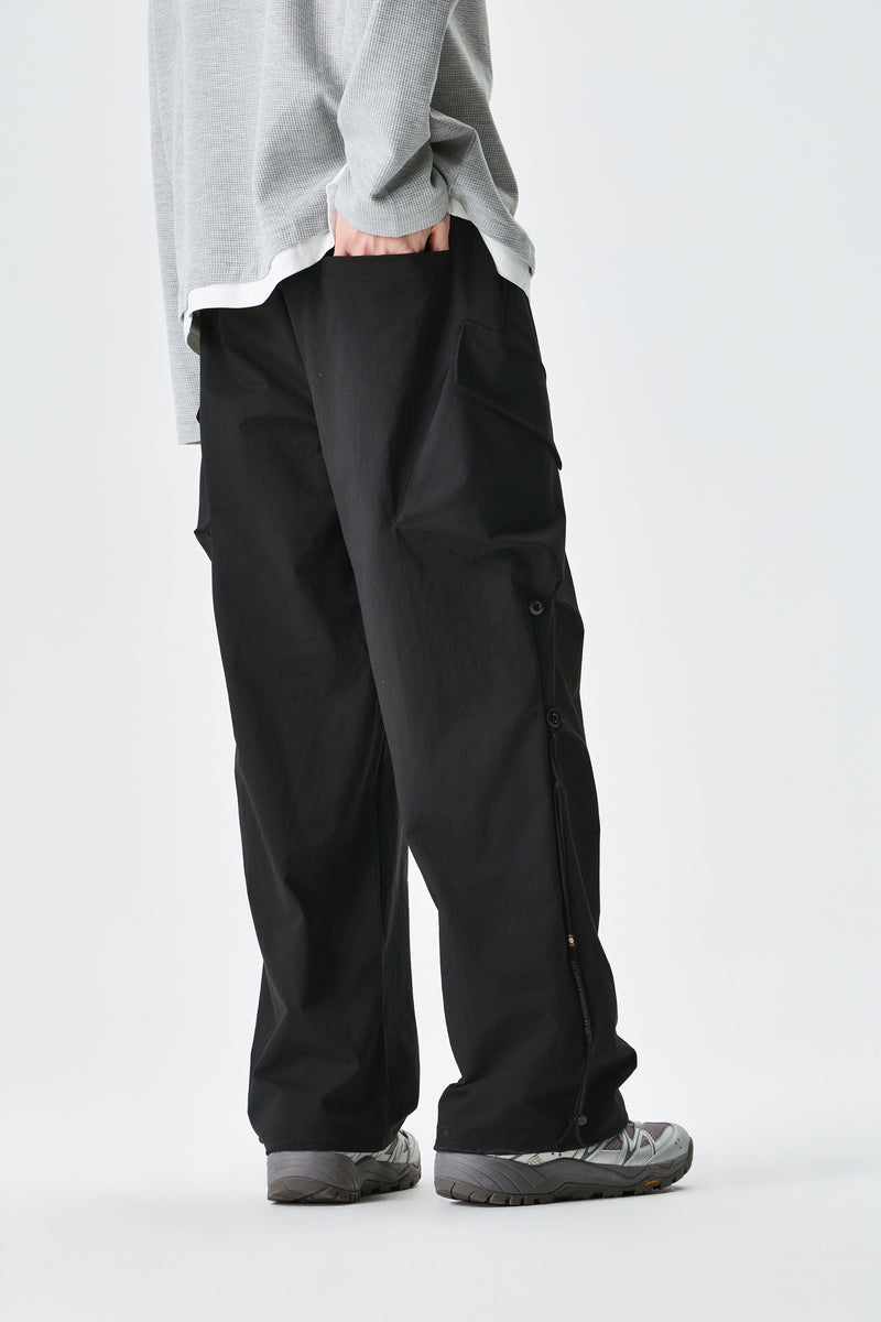 Black Urban Drifter Utility Cargo Pants View 9 | Weezy