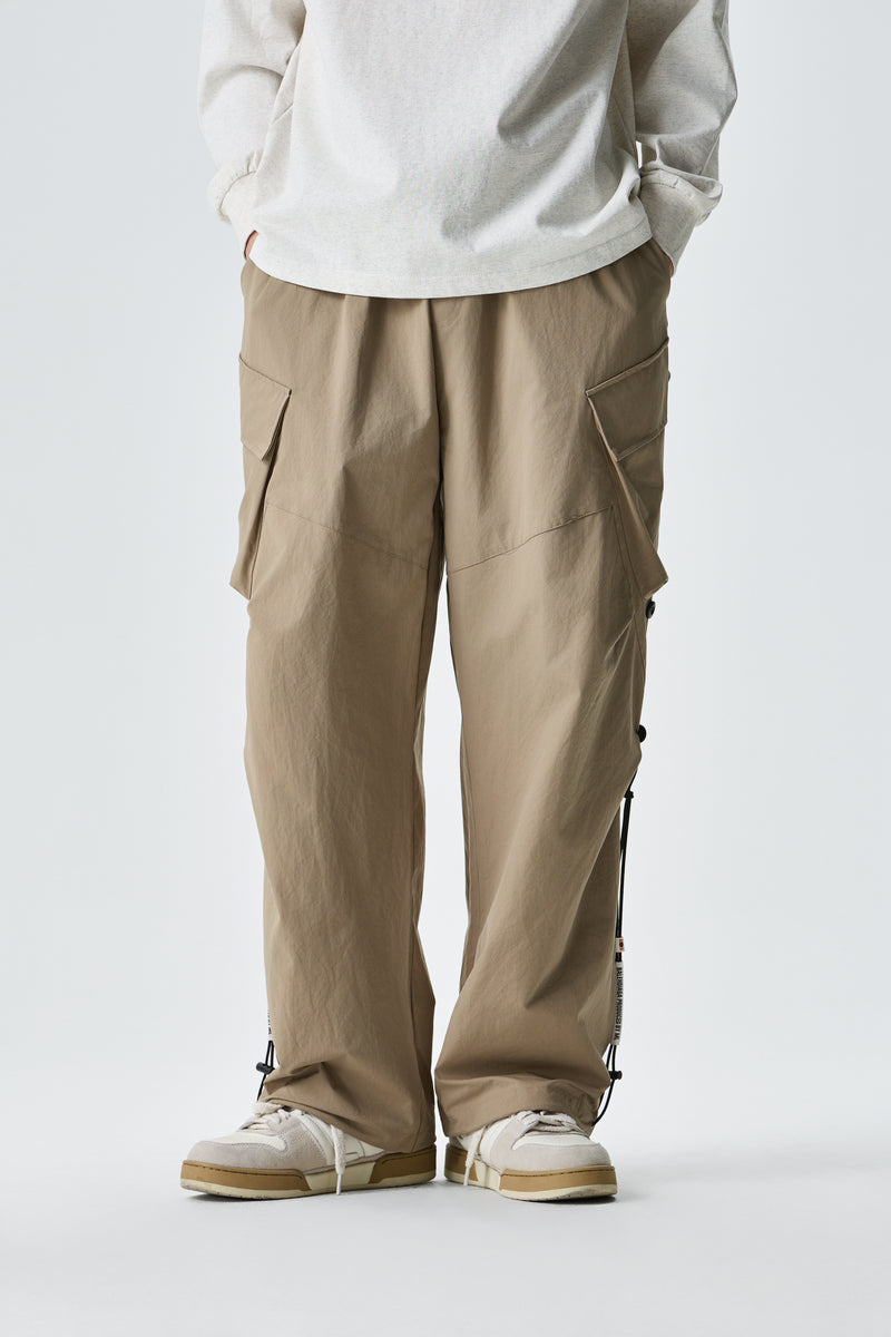 Beige Urban Drifter Utiliity Cargo Pants Close-up | Weezy