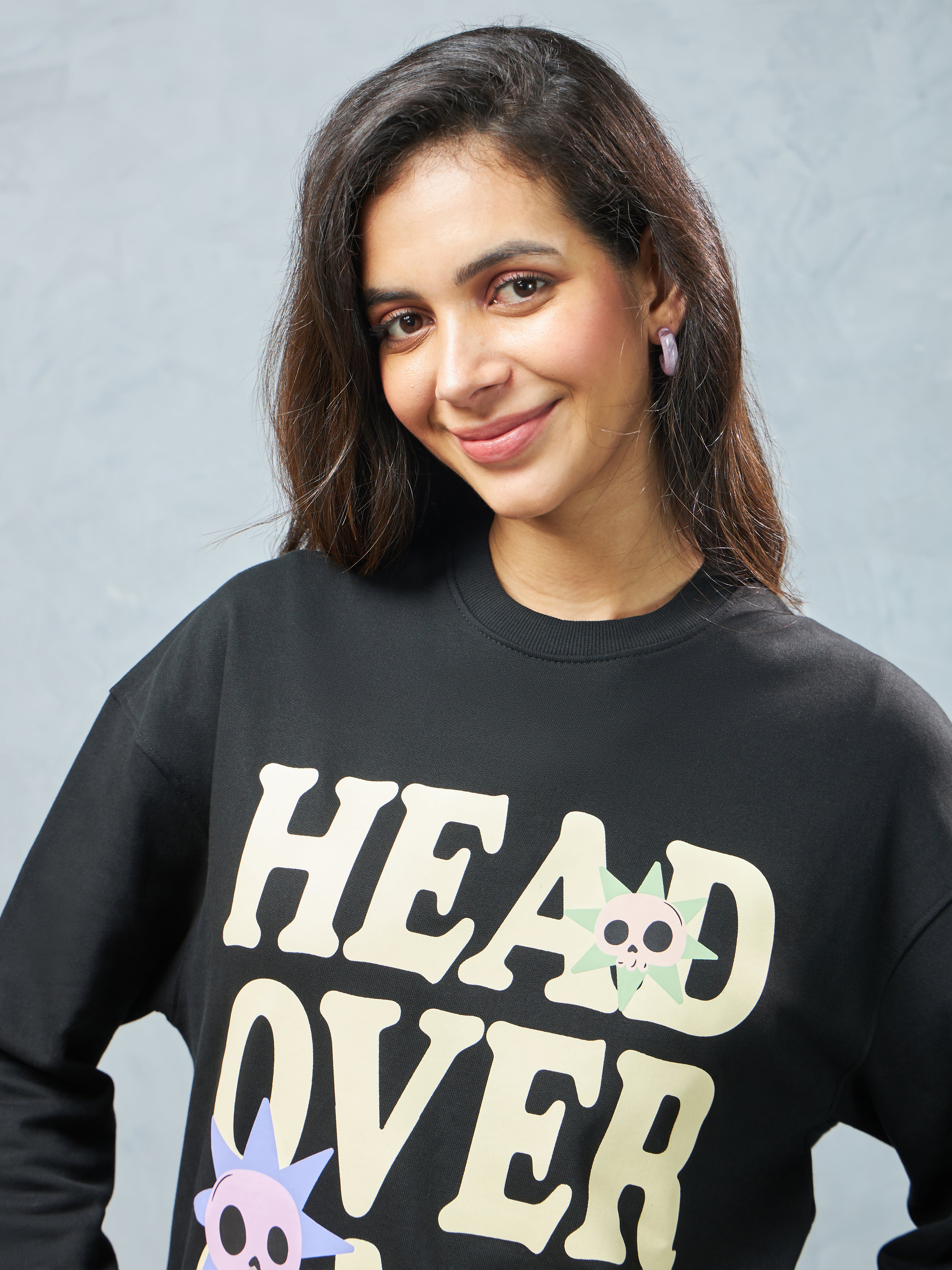 Jet Black Head Over Game Sweatshirt