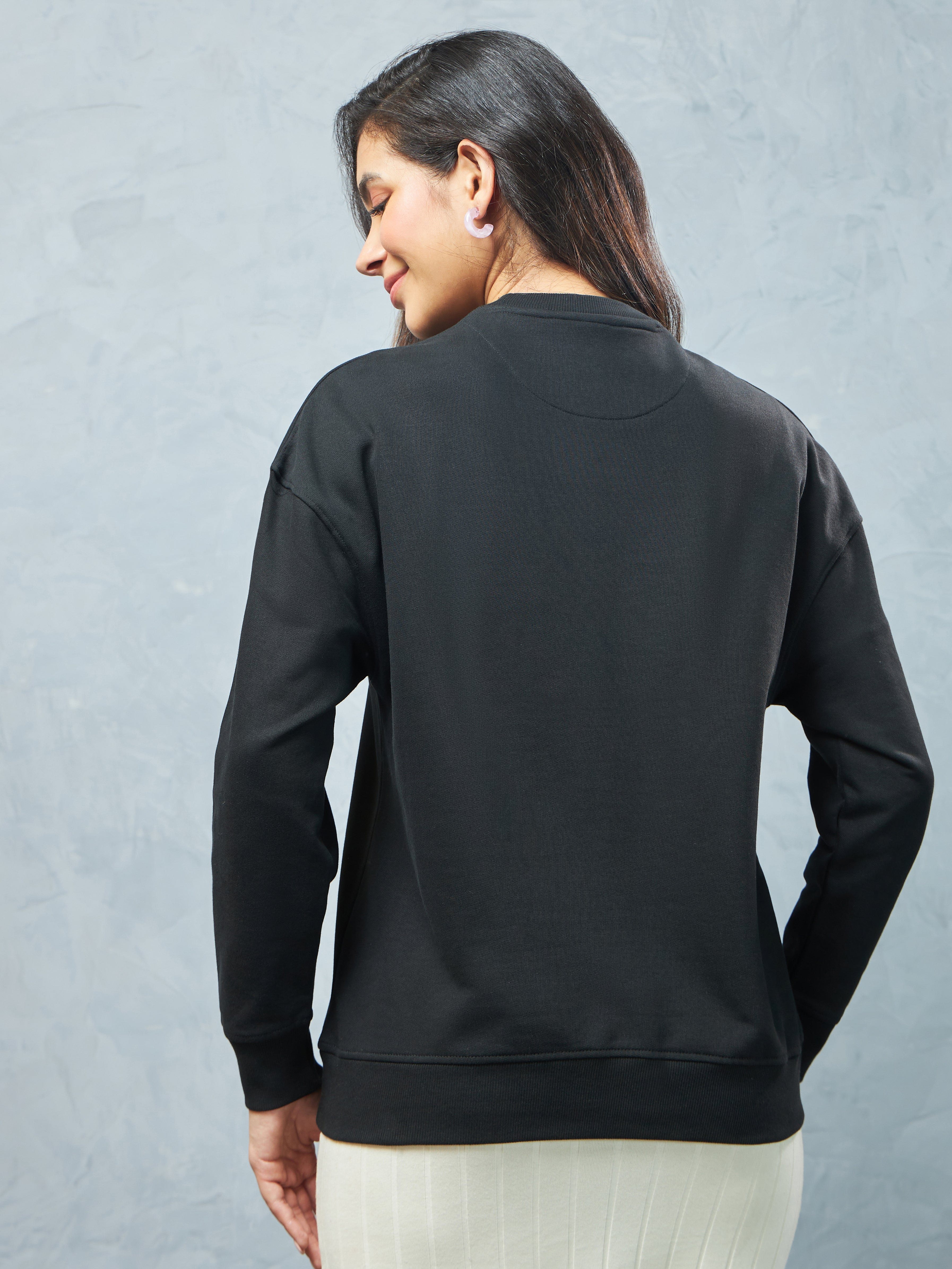 Jet Black Head Over Game Sweatshirt