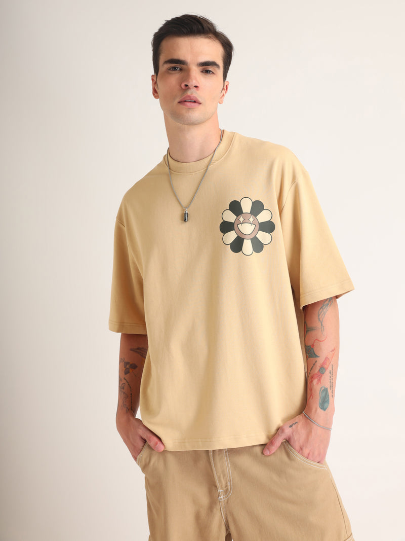 Beige Sk8 Oversized T-Shirt Lifestyle view | Weezy