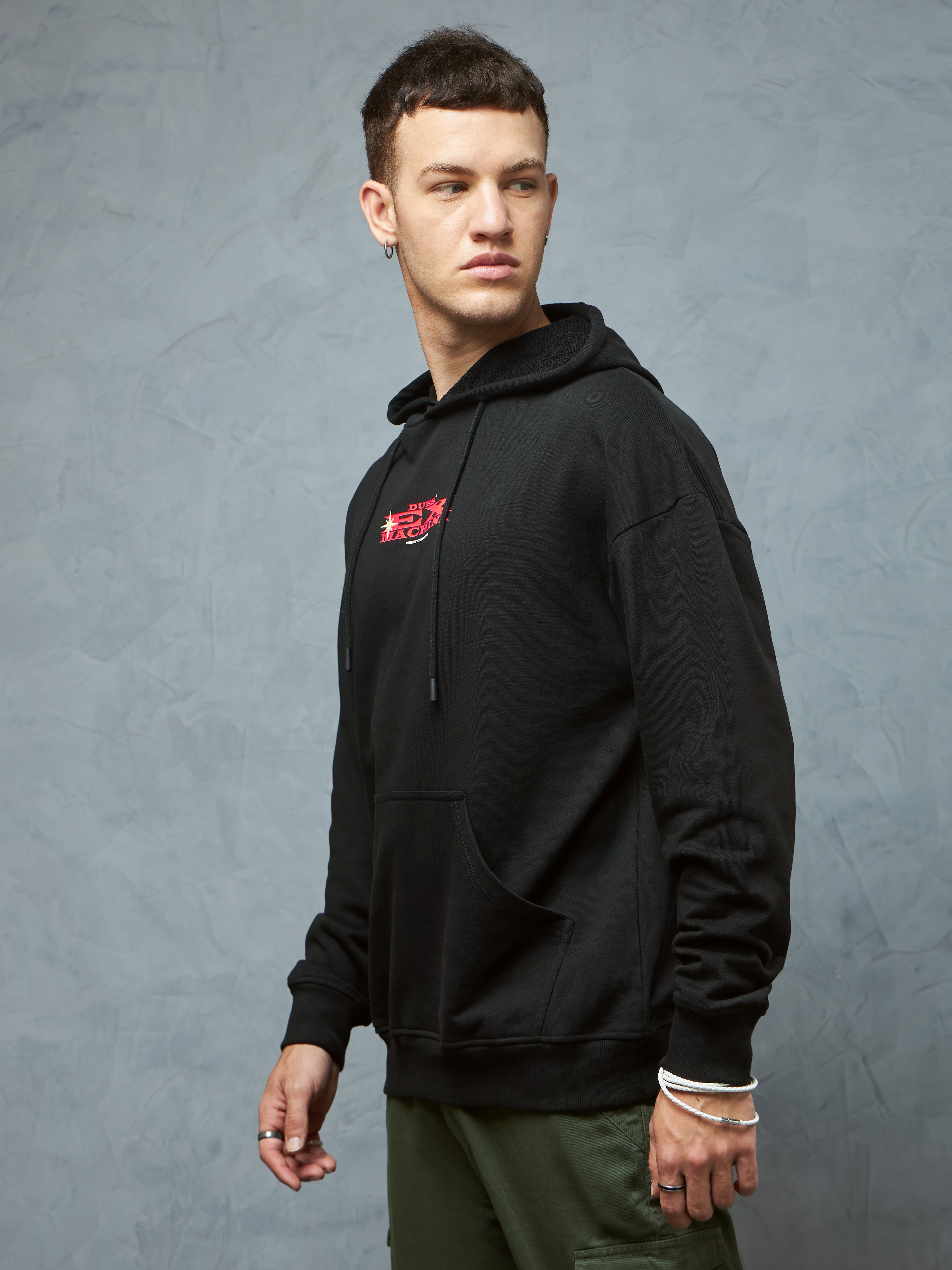 Machina Jet Black Hoodie