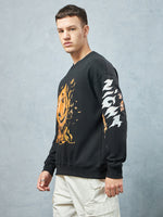 Jet Black Pumpkin Sweatshirt Detail view | Weezy
