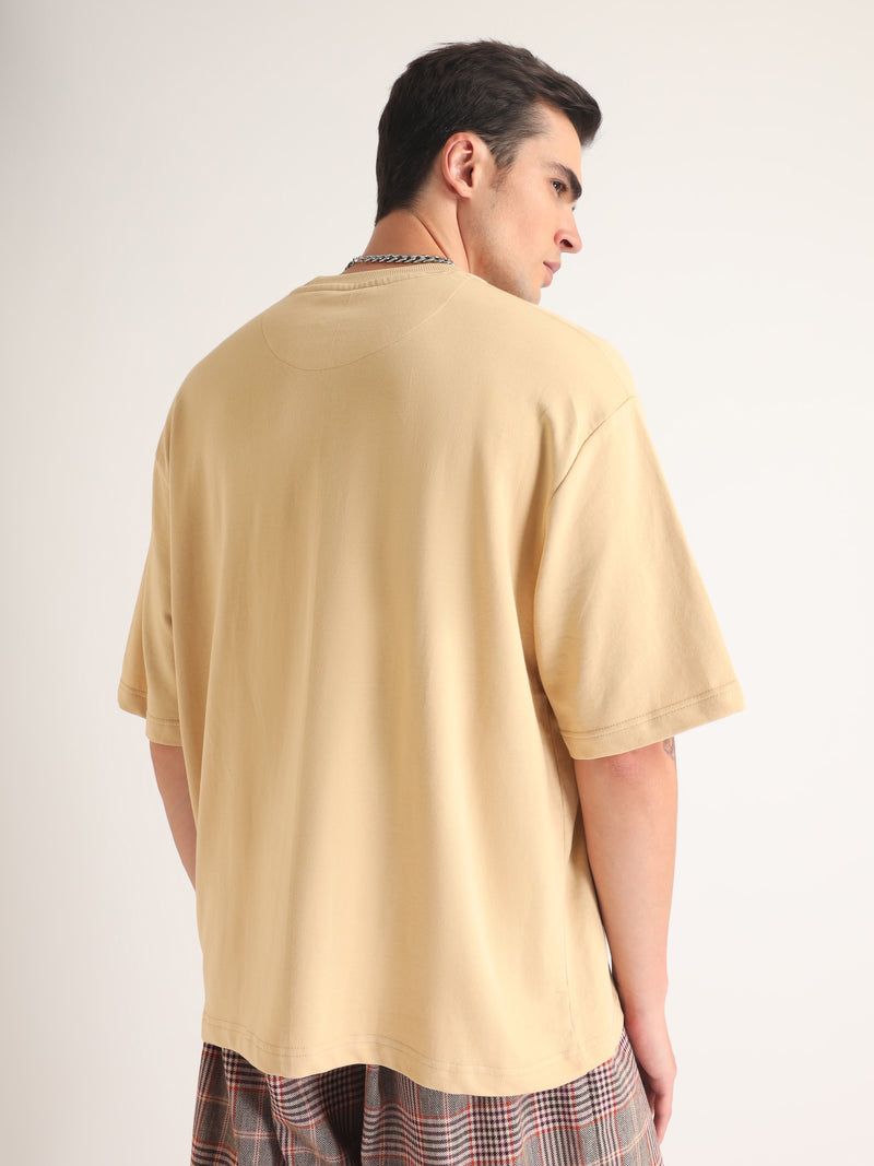 Beige Scorpion Oversized T-Shirt Model view | Weezy