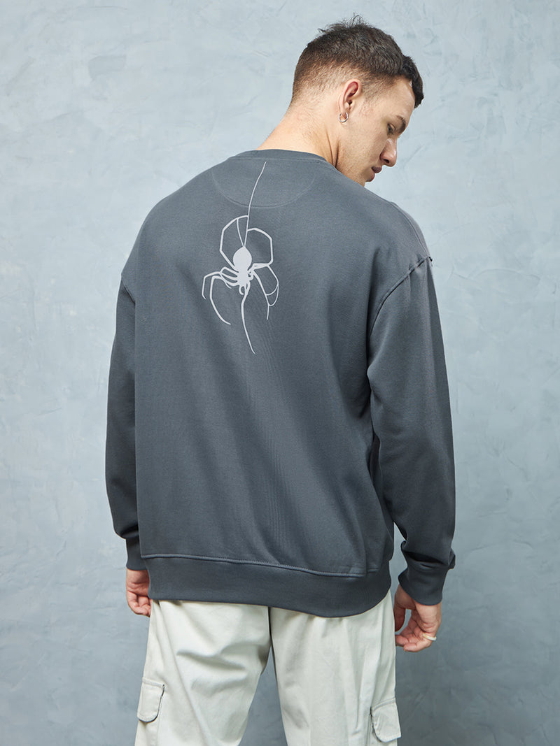 Cool Grey Senses Sweatshirt Back view | Weezy