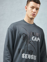 Cool Grey Senses Sweatshirt Front view | Weezy