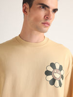 Beige Sk8 Oversized T-Shirt Model view | Weezy
