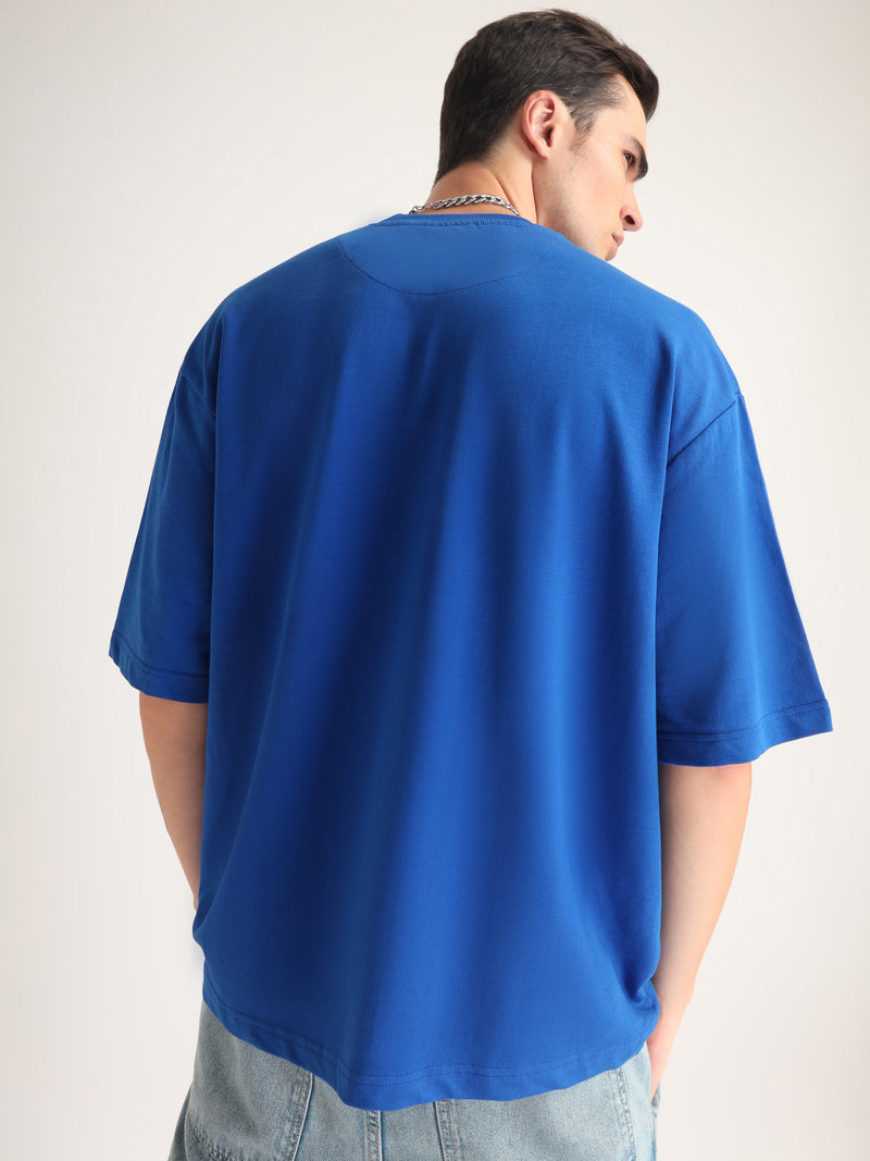 Imperial Blue Whip 2 Hard Oversized T-Shirt Side view | Weezy