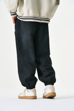 Midnight Washed Jogger Pants Side view | Weezy