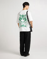 Premium White - Solitude Oversized T-Shirt Side view | Weezy