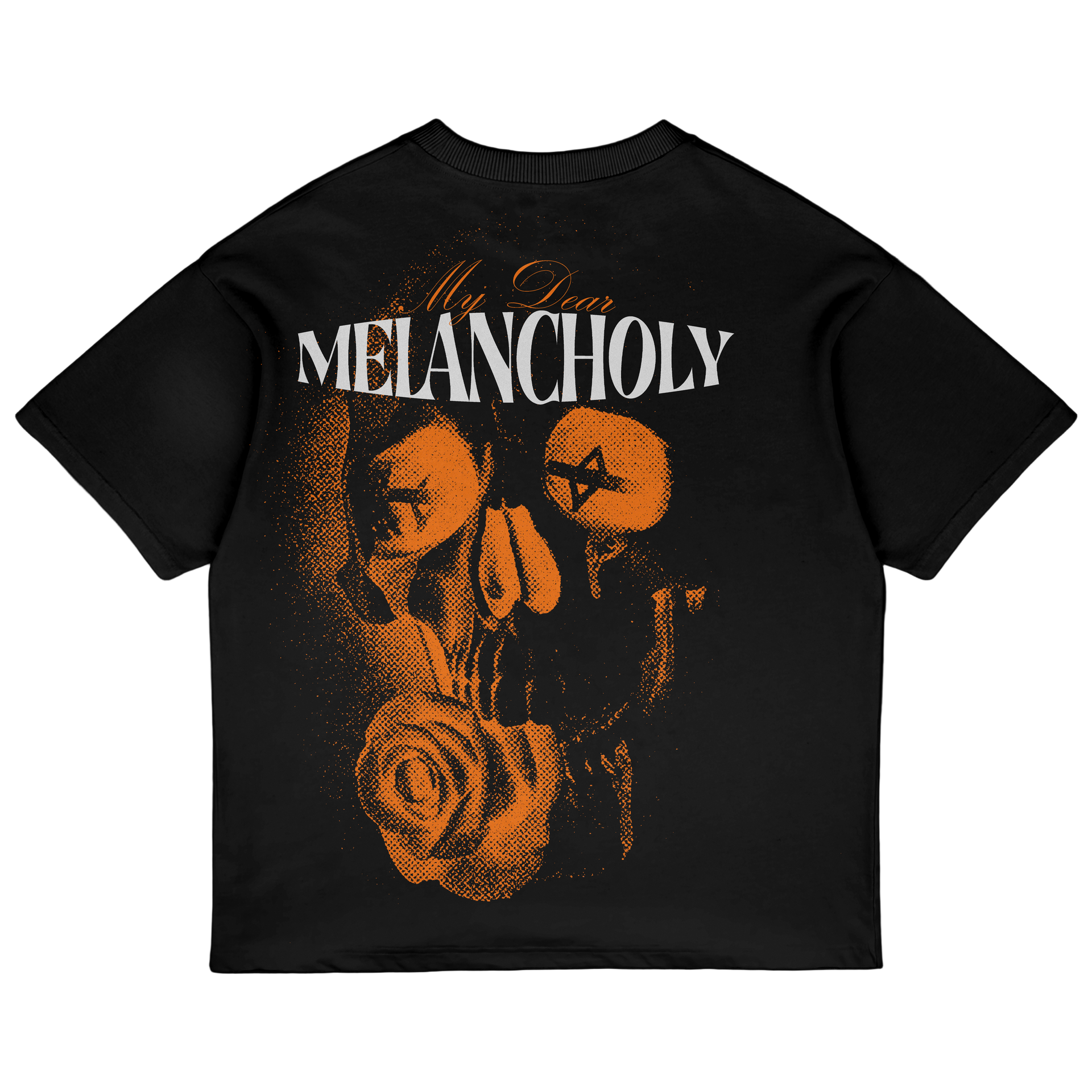 Premium Jet Black Melancholy Oversized T-shirt