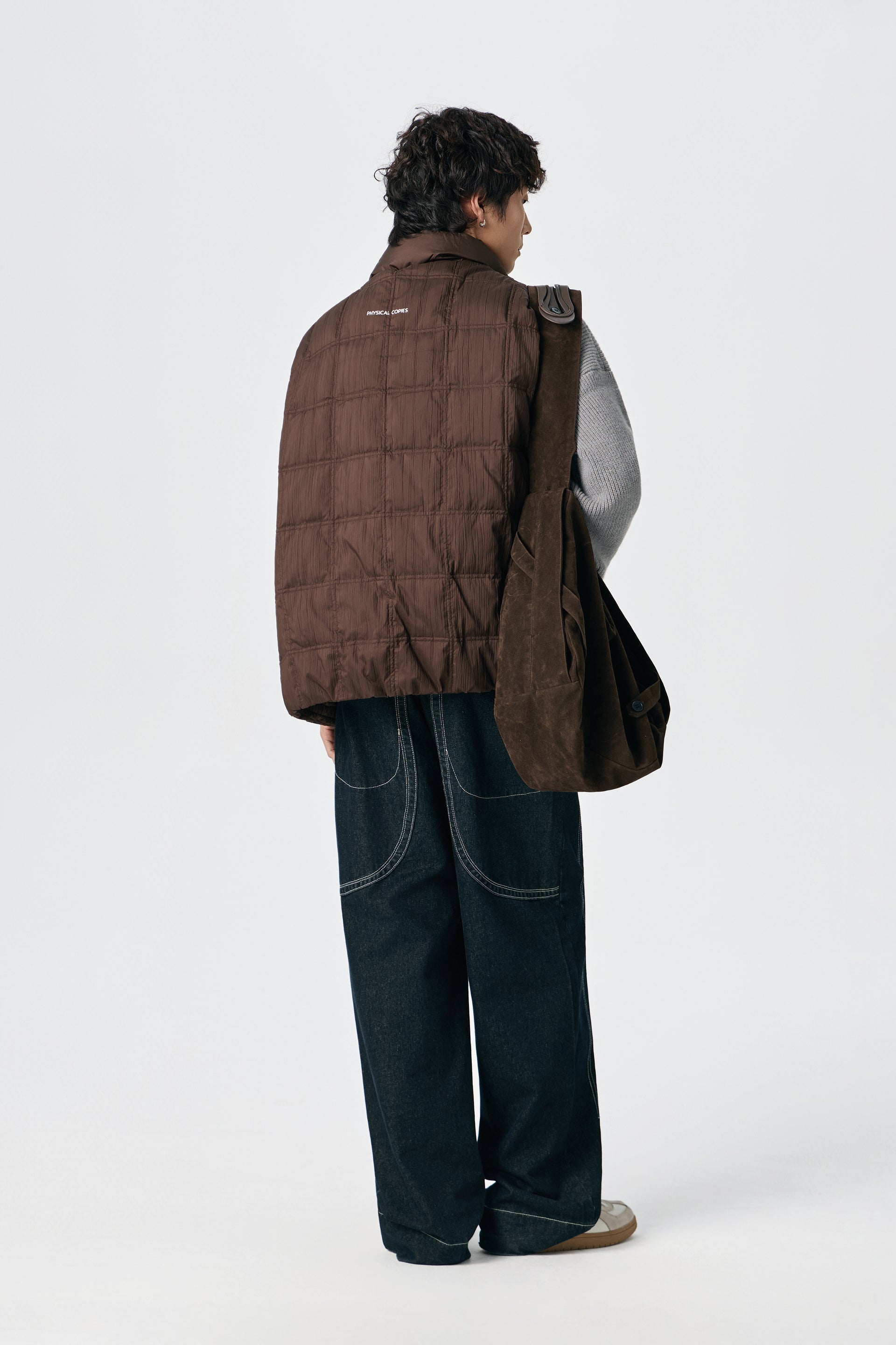 Brown GridCore Puffer Vest