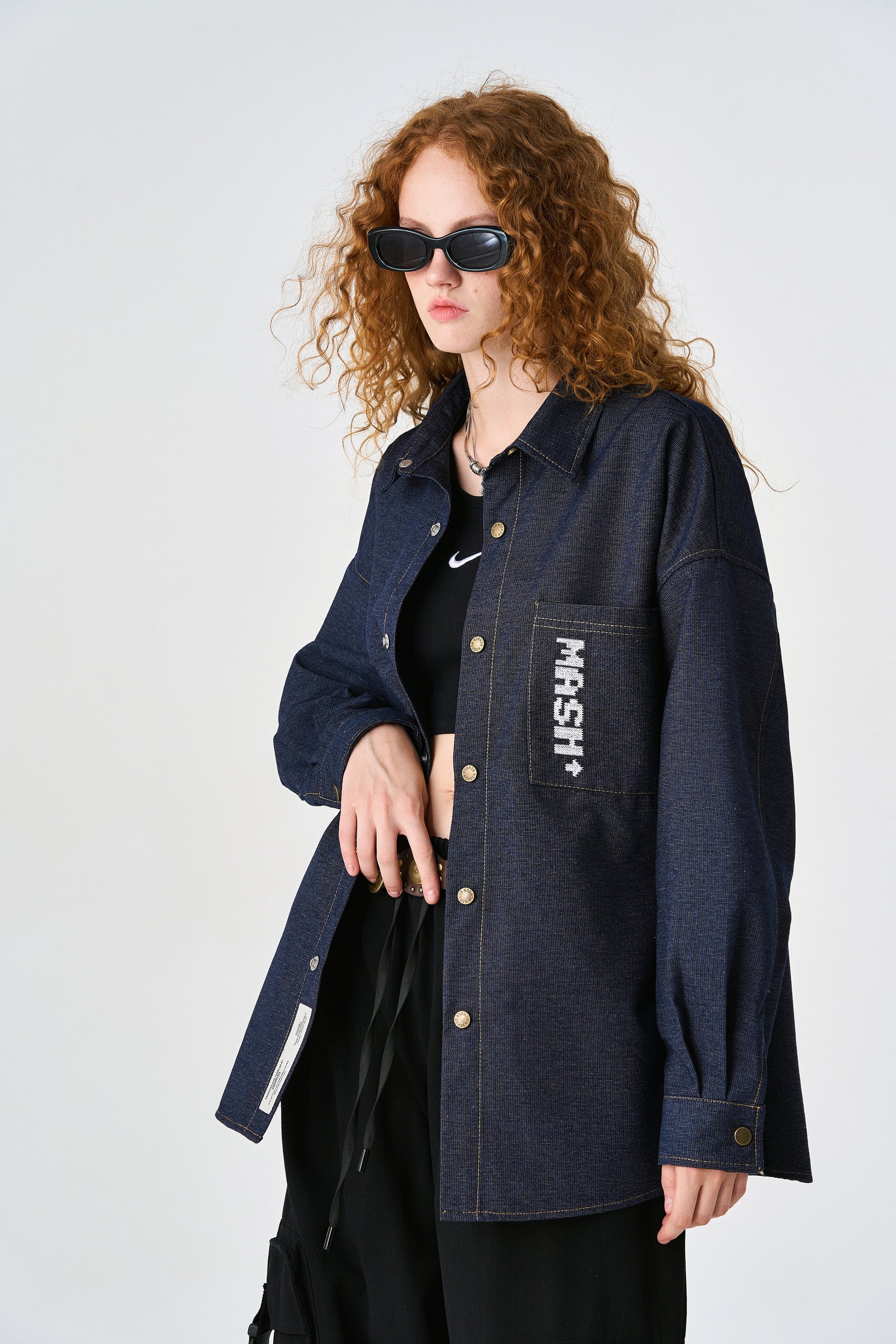 Navy Blue Twil Overshirt