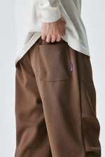 Chocolate Brown Jogger Pants Back view | Weezy