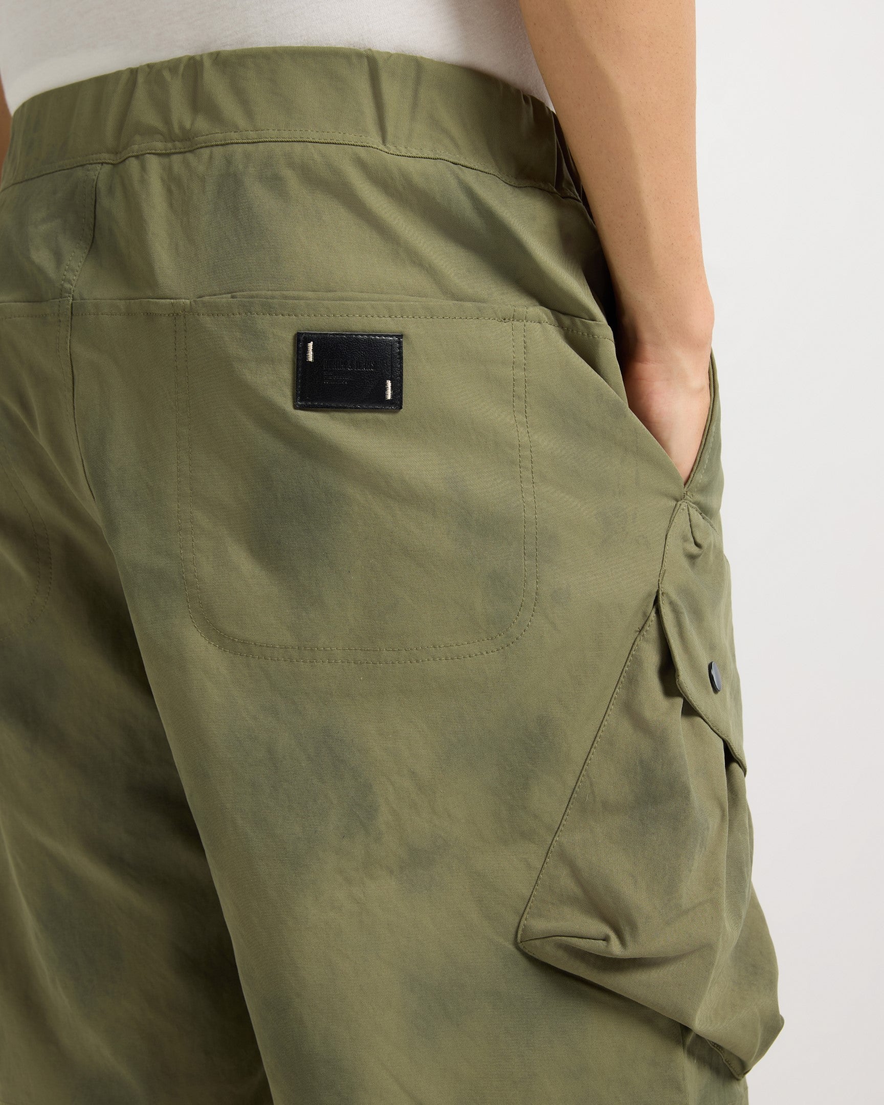 Olive Green Utility Cargo Shorts